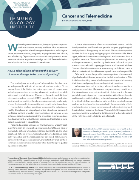 Cancer and Telemedicine Thumbnail