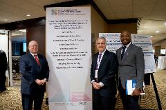 (From left) Stephen S. Grubbs, MD, FASCO; ACCC Immediate Past President Mark S. Soberman, MD, MBA, FACS; and Olalekan Ajayi, PharmD, MBA.