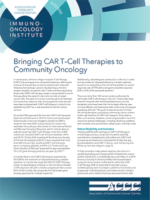 Bringing CAR T-Cell Therapies to CO Cover